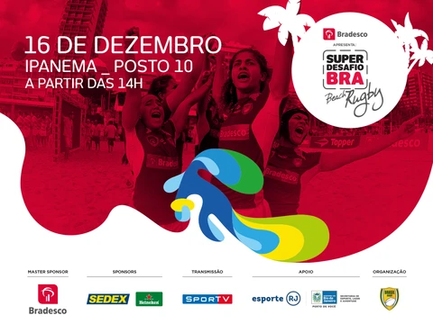 Super Desafio BRA de Beach Rugby será realizado em Ipanema nesse sábado