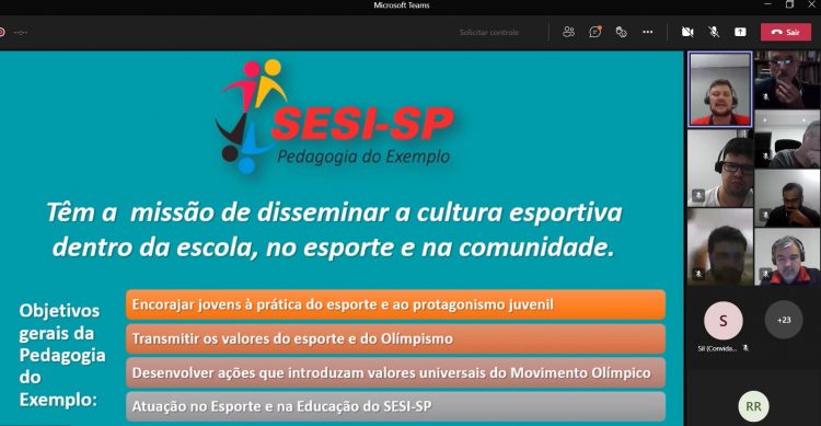 Representantes de clubes e da CBRu participam de webinar do SESI