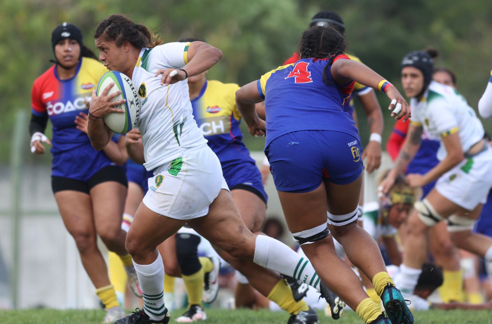 Brasil e Colômbia fizeram jogo histórico de Rugby XV feminino em Mogi das Cruzes