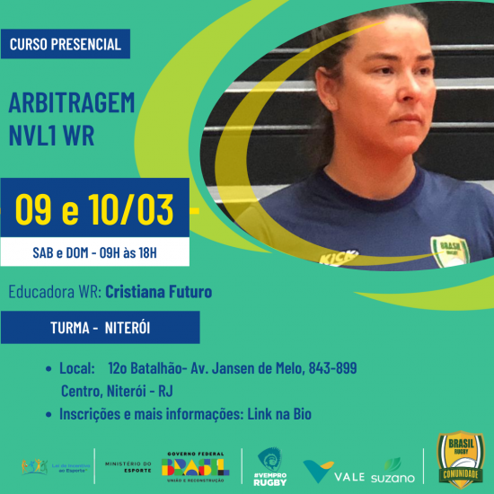 Curso disponível de Arbitragem NVL 1 WR em Niterói – RJ: Inscreva-se já!