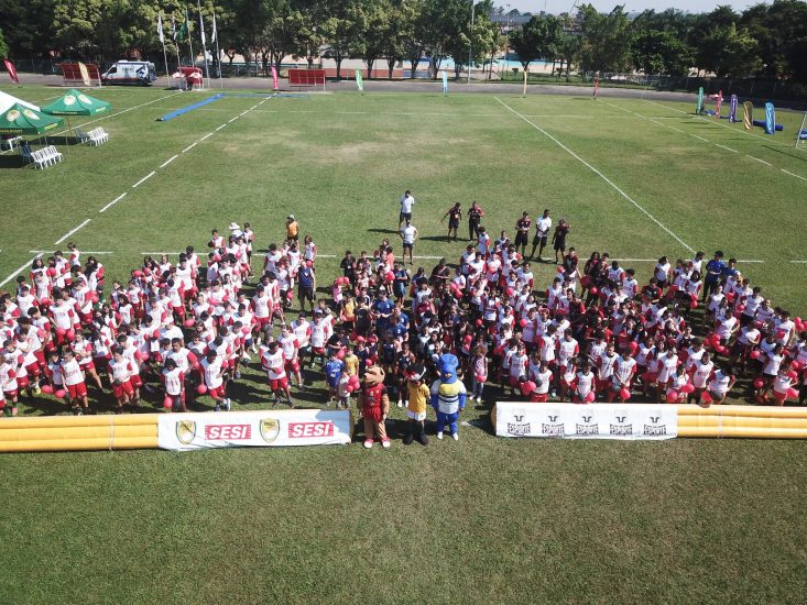 SESI-SP e Brasil Rugby celebraram parceria com 3º Festival de Rugby na unidade do SESI Campinas Santos Dumont