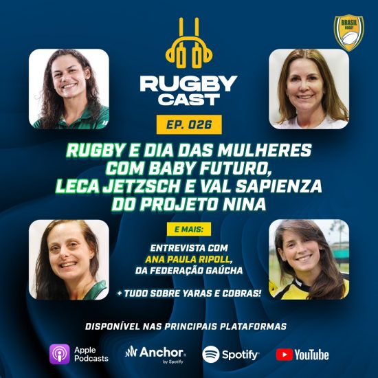 RugbyCast #26 – Dia das Mulheres + Projeto Nina + Federação Gaúcha!