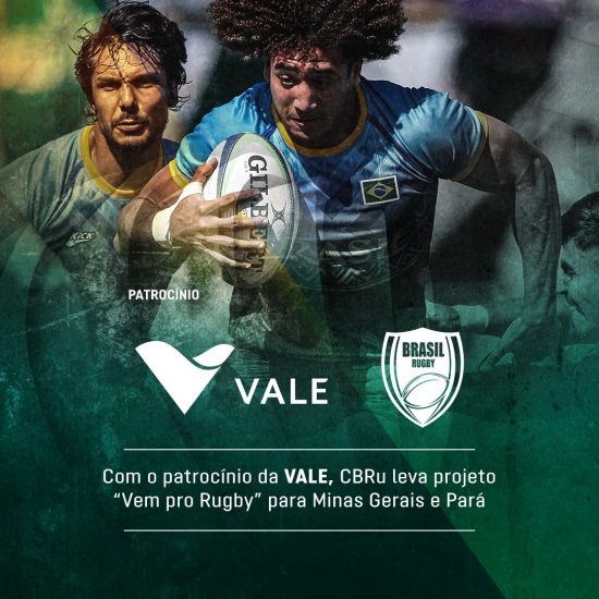 Com o patrocínio da Vale, CBRu leva projeto ‘Vem Pro Rugby’ para Minas Gerais e Pará