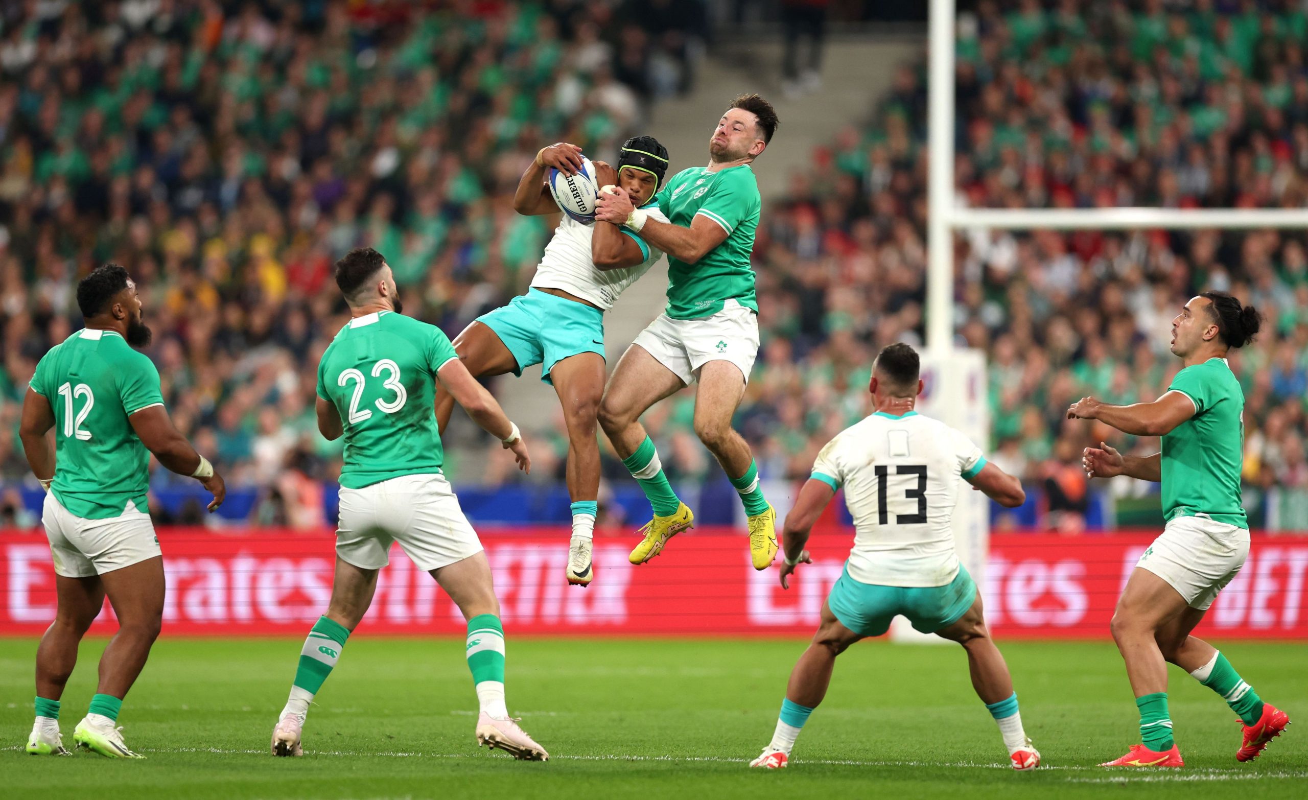 Irlanda venceu a atual campeã África do Sul em jogo com sabor de final na Copa do Mundo de Rugby