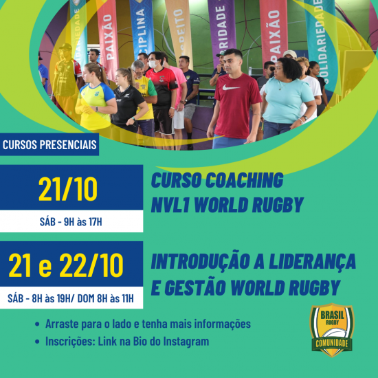 Cursos disponíveis: Coaching Nível 1 em MG e Introdução a Liderança e Gestão na PB – Inscreva-se