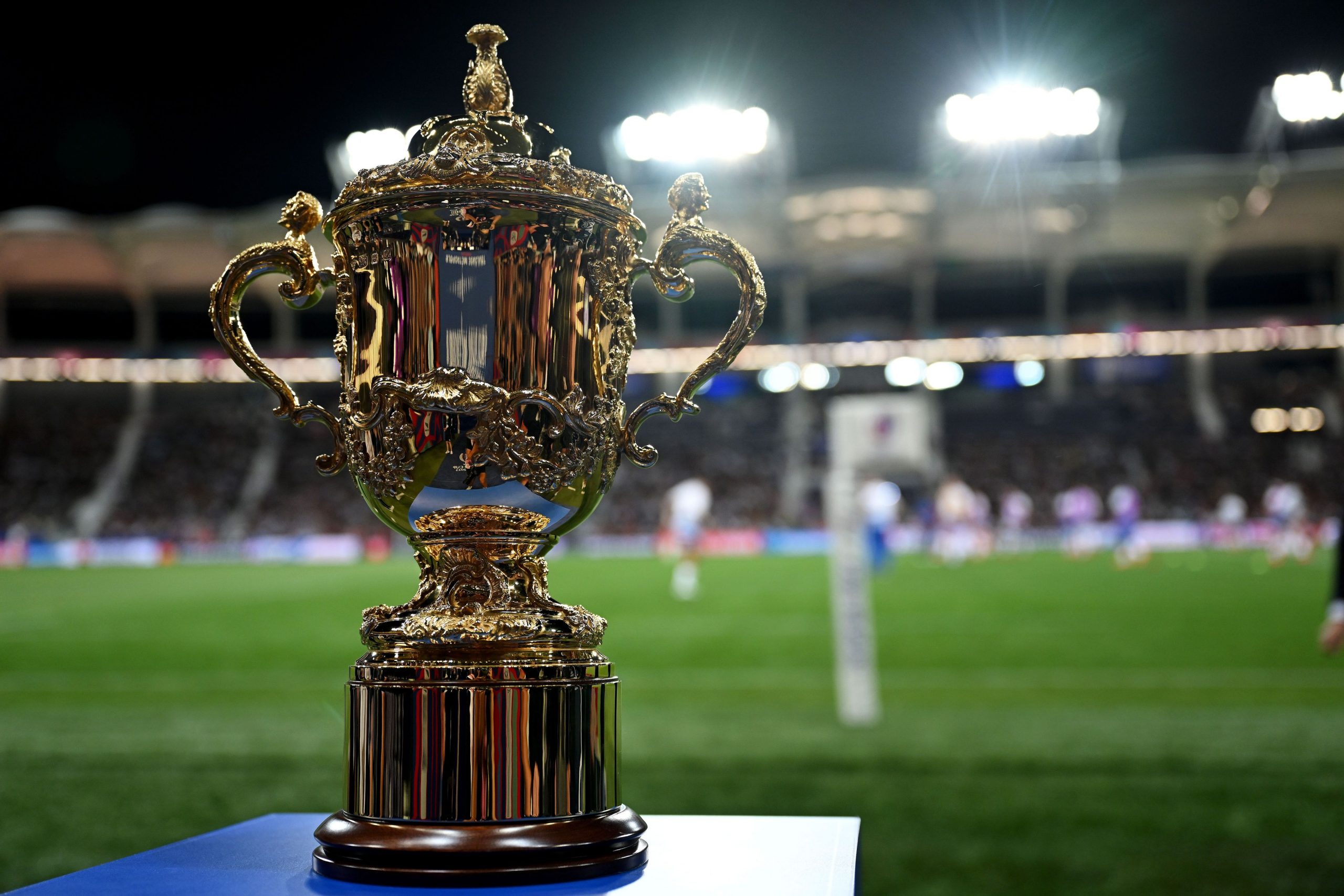 Taça da Copa do Mundo de Rugby é atração na coletiva e no jogo entre Brasil  e Paraguai