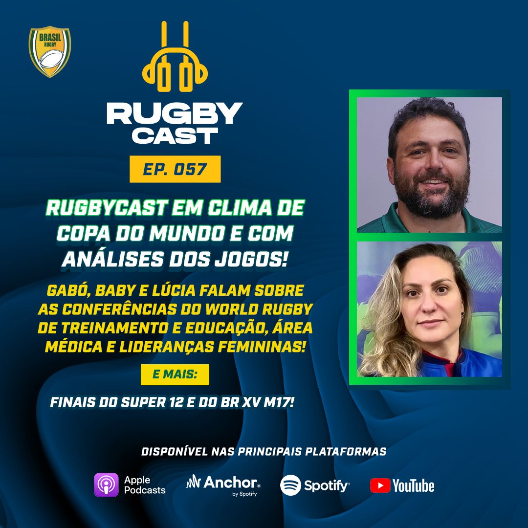 RugbyCast #57 em clima de Copa do Mundo, Super 12, BR XV e Conferências World Rugby!