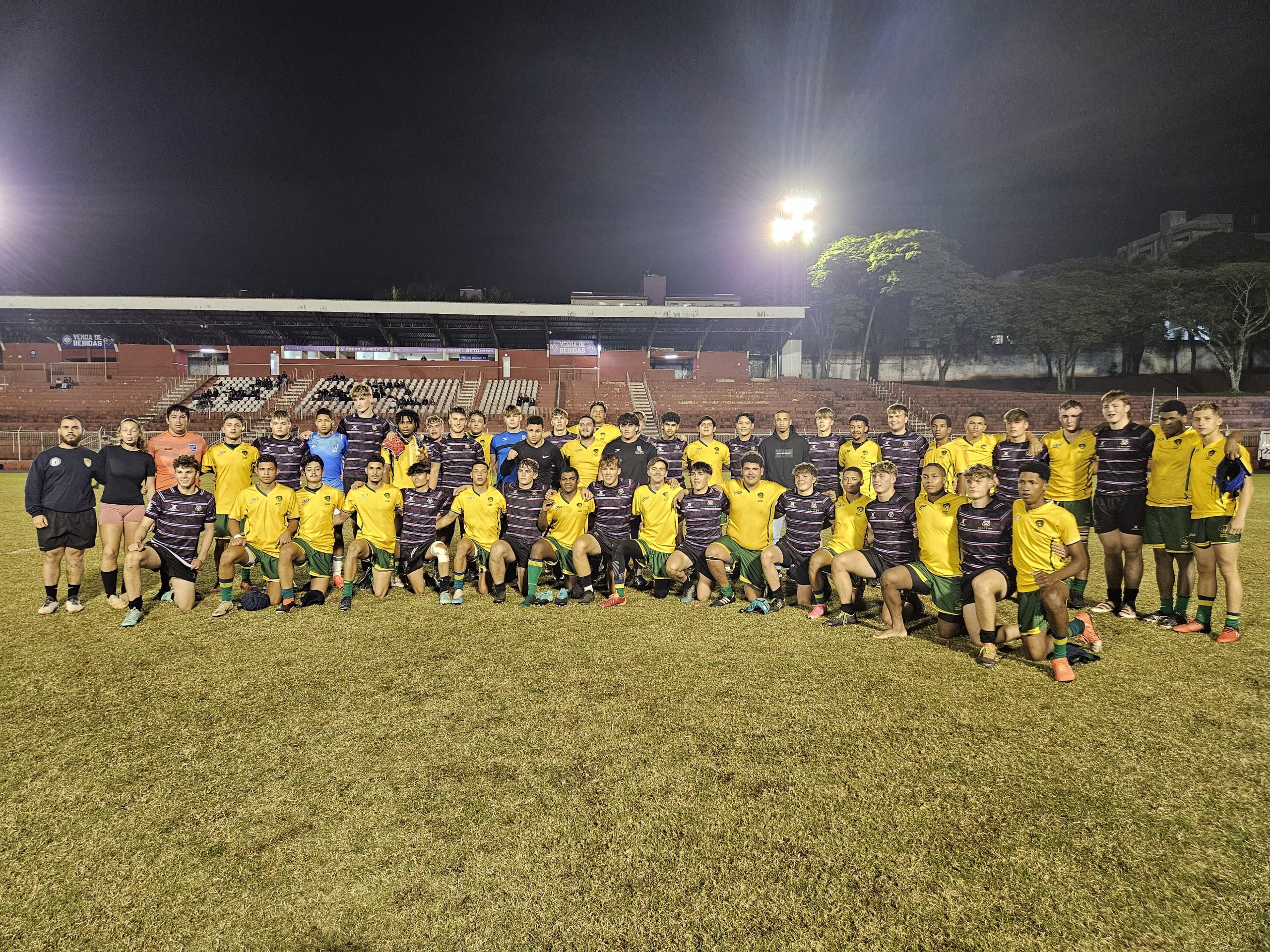 Foz do Iguaçu recebeu os Curumins, a Seleção Brasileira Juvenil de Rugby, em duas partidas contra time inglês